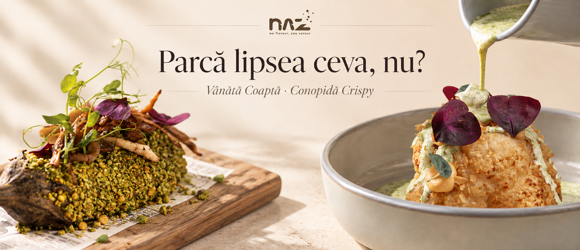 Preparatele noi NAZ: vânătă coaptă și conopidă crispy